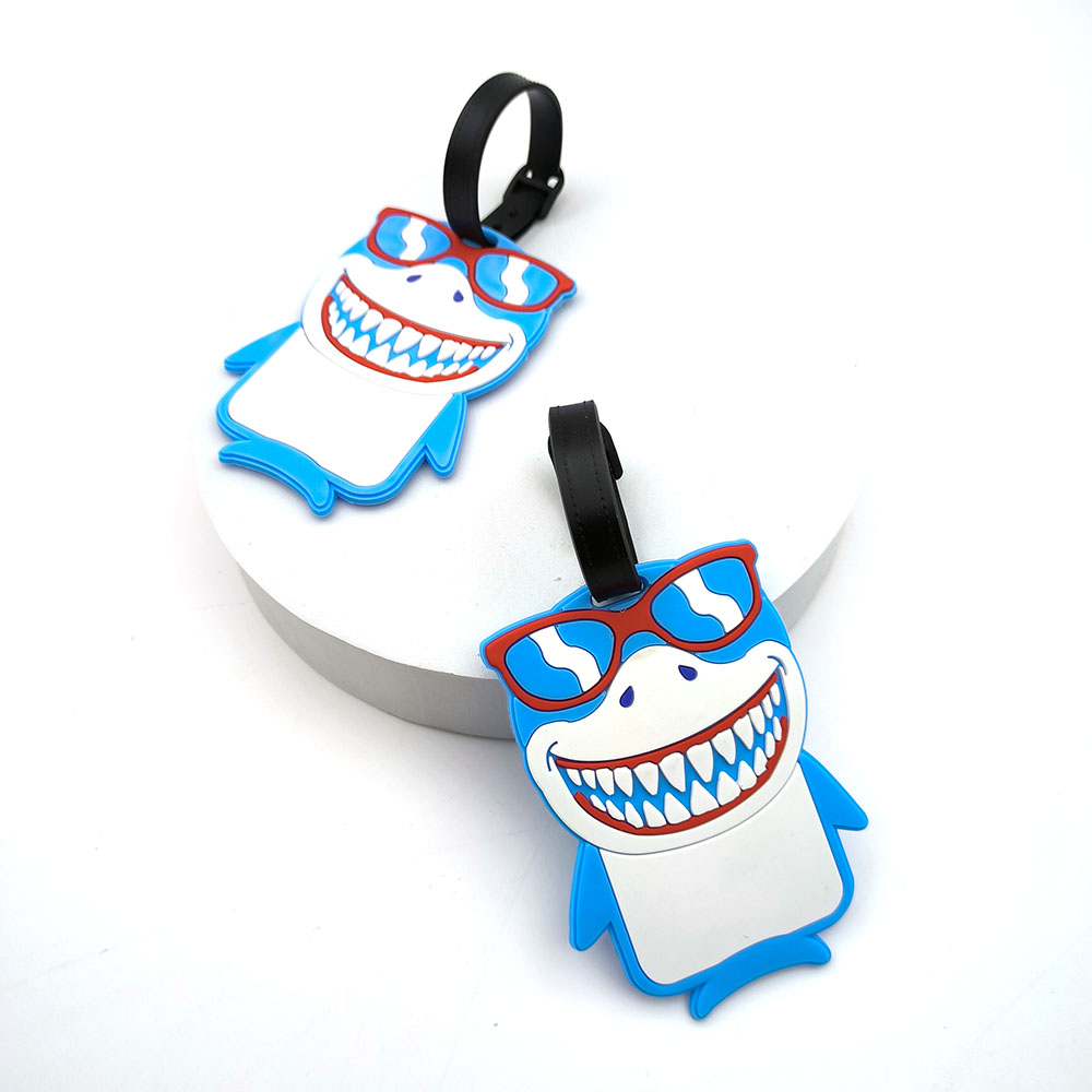 1PCS Cute Shark Luggage Tag Bo - Travel Accessories For Kids avaliação e preço