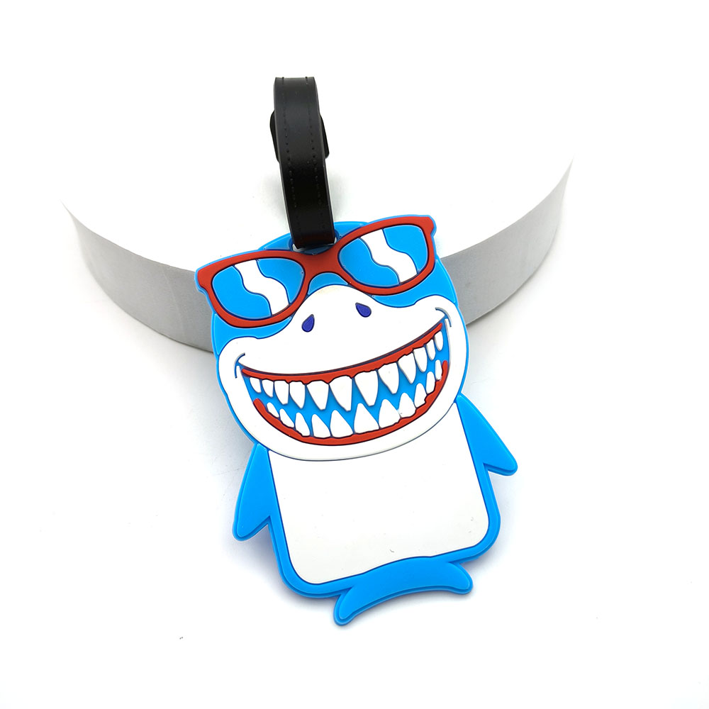 1PCS Cute Shark Luggage Tag Bo - Travel Accessories For Kids avaliação e preço