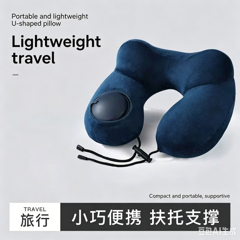 Portable, removable, washable, - Travel Pillow Inflatable avaliação e preço