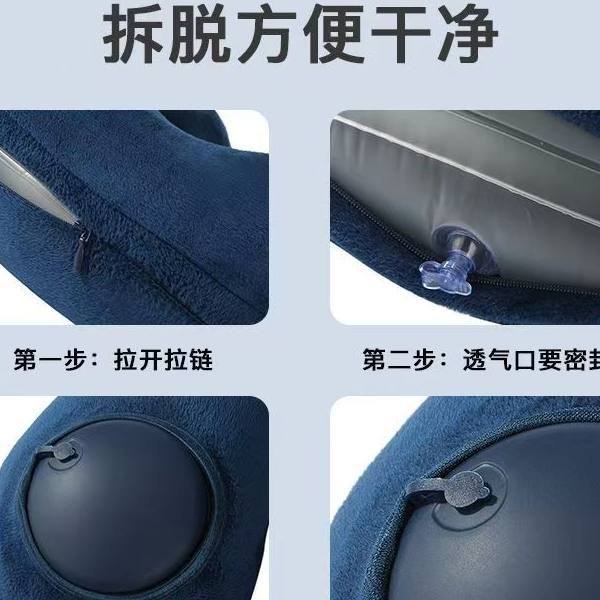 Portable, removable, washable, - Travel Pillow Inflatable avaliação e preço