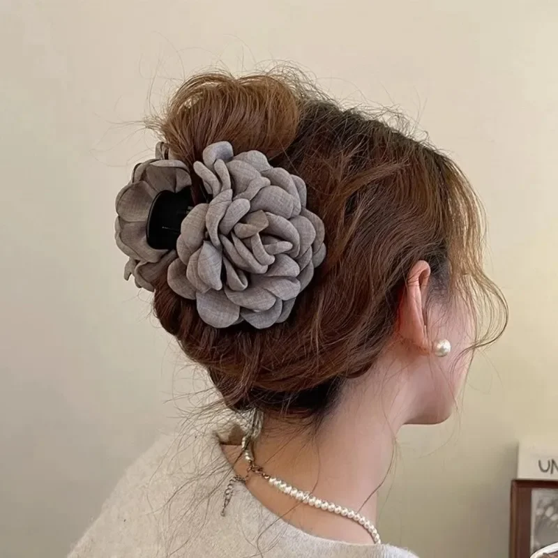 French Fabric Rose Flower Hair - Travel Accessories For Girls avaliação e preço