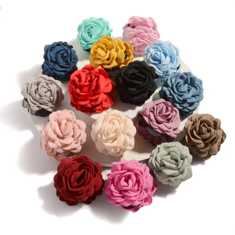 French Fabric Rose Flower Hair - Travel Accessories For Girls avaliação e preço