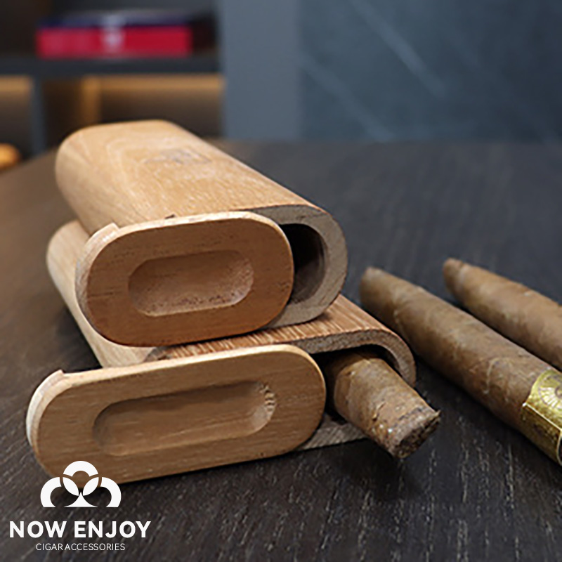 Portable Cigar Case Natural Ce - Travel Accessories Case avaliação e preço