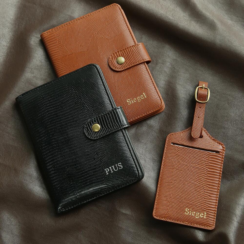 Custom Name Lizard Grain Pu Le - Travel Accessories Hong Kong avaliação e preço