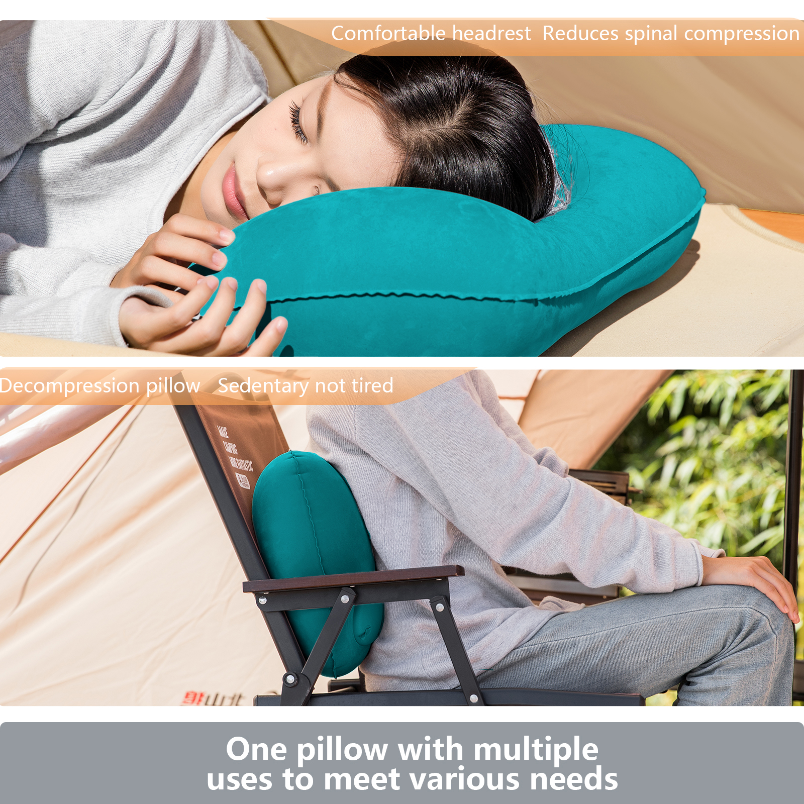 BISINNA Camping Inflatable Pil - Travel Pillow Inflatable avaliação e preço