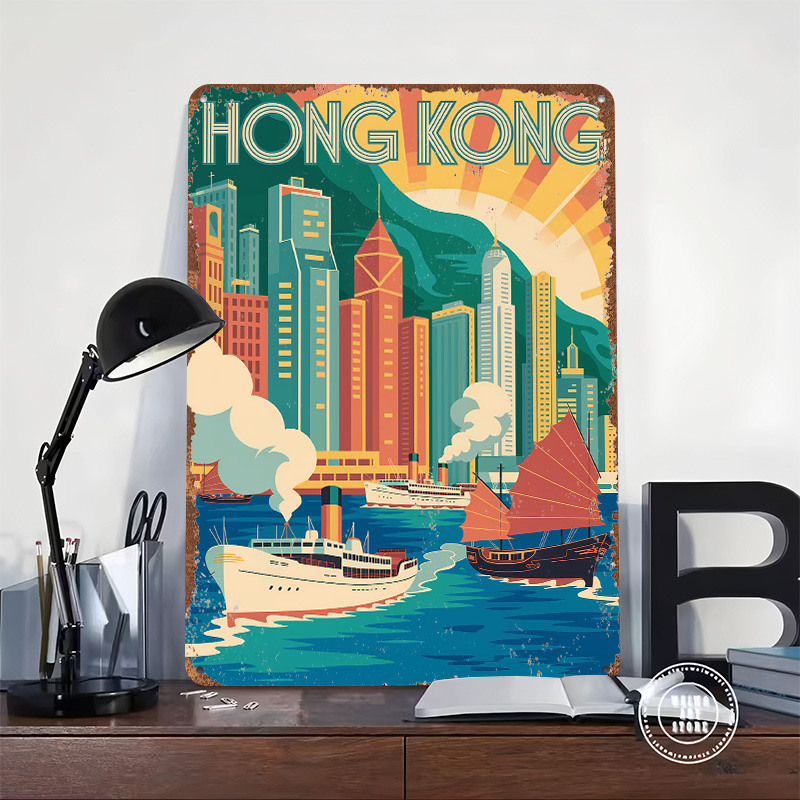 Hong Kong Travel Art Deco Meta - Travel Accessories Hong Kong avaliação e preço