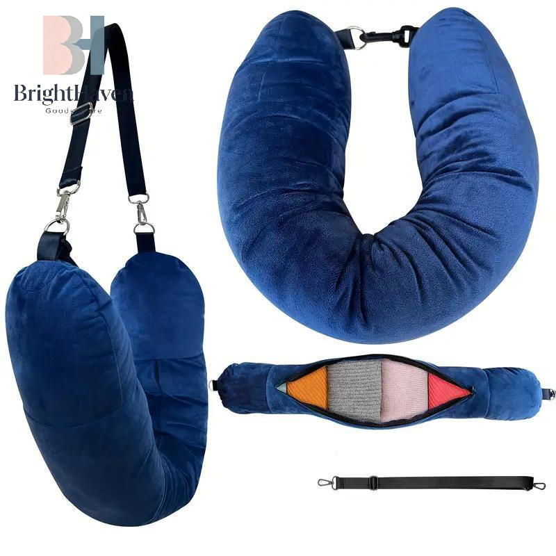 Travel Neck Pillow With Fillab - Travel Pillow Inflatable avaliação e preço