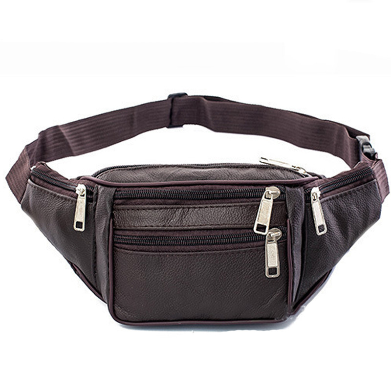 Leather Men Waist Chest Bag Th - Money Belt Hidden avaliação e preço